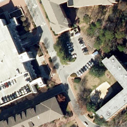 Sand Volleyball Court, Chapel Hill, NC — aerial view