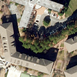 Sand Volleyball Court, Chapel Hill, NC — aerial view