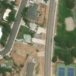 Sand Volleyball Court, Los Alamos, NM — aerial view
