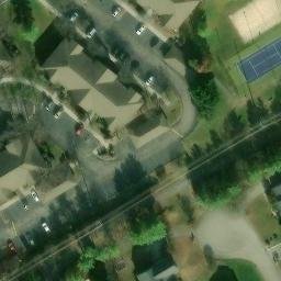 Sand Volleyball Court, Farragut, TN — aerial view