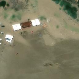 Sand Volleyball Court — aerial view