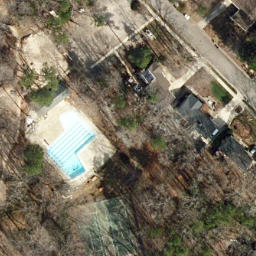 Volleyball Court, Raleigh, NC — aerial view