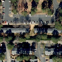 Sand Volleyball Court, Raleigh, NC — aerial view