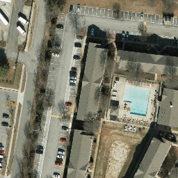 Sand Volleyball Court, Murfreesboro, TN — aerial view