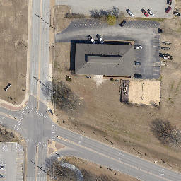 Volleyball Court, Jonesboro, AR — aerial view