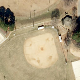 Sand Volleyball Court, Raleigh, NC — aerial view