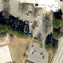 Sand Volleyball Court, Raleigh, NC — aerial view