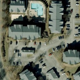 Sand Volleyball Court, Murfreesboro, TN — aerial view