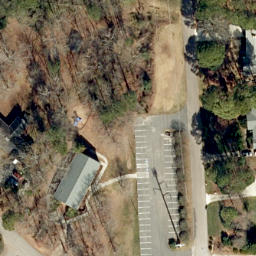 Volleyball Court, Raleigh, NC — aerial view