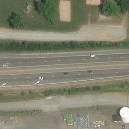 Sand Volleyball Court, Lexington, NC — aerial view