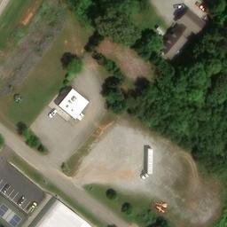 Sand Volleyball Court, Louisville, TN — aerial view