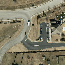 Sand Volleyball Court, Murfreesboro, TN — aerial view