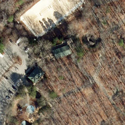 Sand Volleyball Court, Cary, NC — aerial view