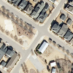Sand Volleyball Court, Briar Chapel, NC — aerial view