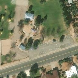 Sand Volleyball Court, White Rock, NM — aerial view