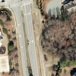 Sand Volleyball Court, Cary, NC — aerial view