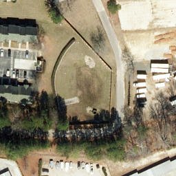 Sand Volleyball Court, Raleigh, NC — aerial view