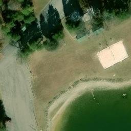 Sand Volleyball Court, Lenoir City, TN — aerial view