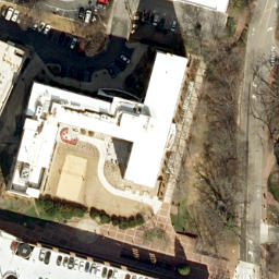 Volleyball Court, Raleigh, NC — aerial view