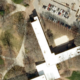 Sand Volleyball Court, Raleigh, NC — aerial view