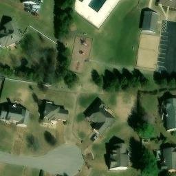 Sand Volleyball Court, Spring Hill, TN — aerial view