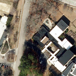 Sand Volleyball Court, Cary, NC — aerial view