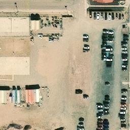 Sand Volleyball Court, Fort Defiance, AZ — aerial view