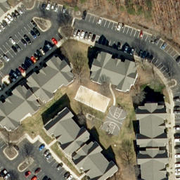 Sand Volleyball Court in Raleigh, NC — aerial view