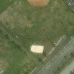 Sand Volleyball Court, Loudon, TN — aerial view