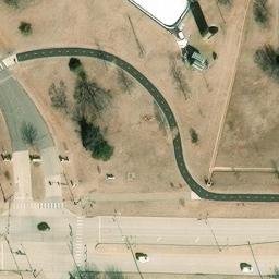 Volleyball Court, Edmond, OK — aerial view