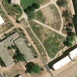 Volleyball Court, Santa Fe, NM — aerial view