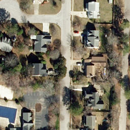 Volleyball Court, Holly Springs, NC — aerial view
