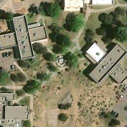 Sand Volleyball Court, Santa Fe, NM — aerial view