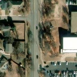 Sand Volleyball Court, Edmond, OK — aerial view