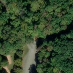 Sand Volleyball Court, NC — aerial view