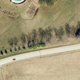 Volleyball Court, Holly Springs, NC — aerial view