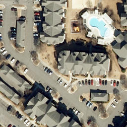Volleyball Court, Holly Springs, NC — aerial view
