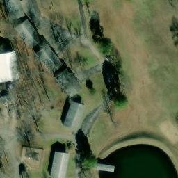 Sand Volleyball Court, Paradise Hill, OK — aerial view