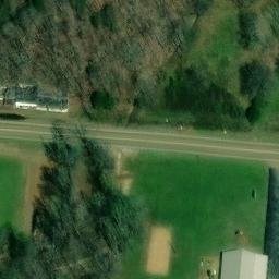 Sand Volleyball Court, TN — aerial view