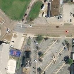 Sand Volleyball Court, Jackson, TN — aerial view