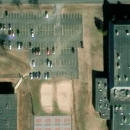 Volleyball Court, Oklahoma City, OK — aerial view