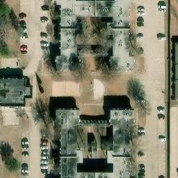 Volleyball Court, Oklahoma City, OK — aerial view