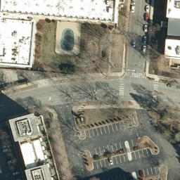 Volleyball Court, Asheville, NC — aerial view