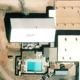 Volleyball Court, Oklahoma City, OK — aerial view