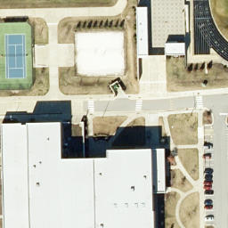 Sand Volleyball Court, Fuquay-Varina, NC — aerial view