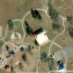 Volleyball Court, Oklahoma City, OK — aerial view