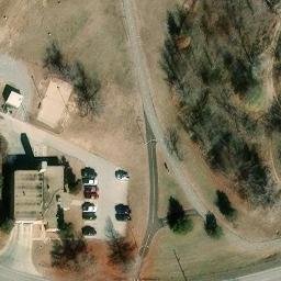 Sand Volleyball Court, Oklahoma City, OK — aerial view