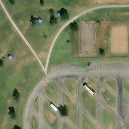 Sand Volleyball Court, Pampa, TX — aerial view