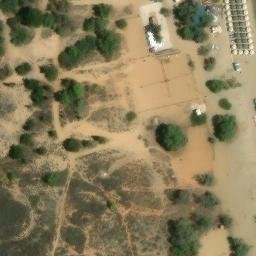Sand Volleyball Court — aerial view