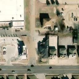 Volleyball Court, Oklahoma City, OK — aerial view